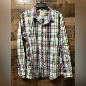 Just A Cheap Shirt Men’s Plaid Button-Up Shirt – XL – Multicolor – Long Sleeve